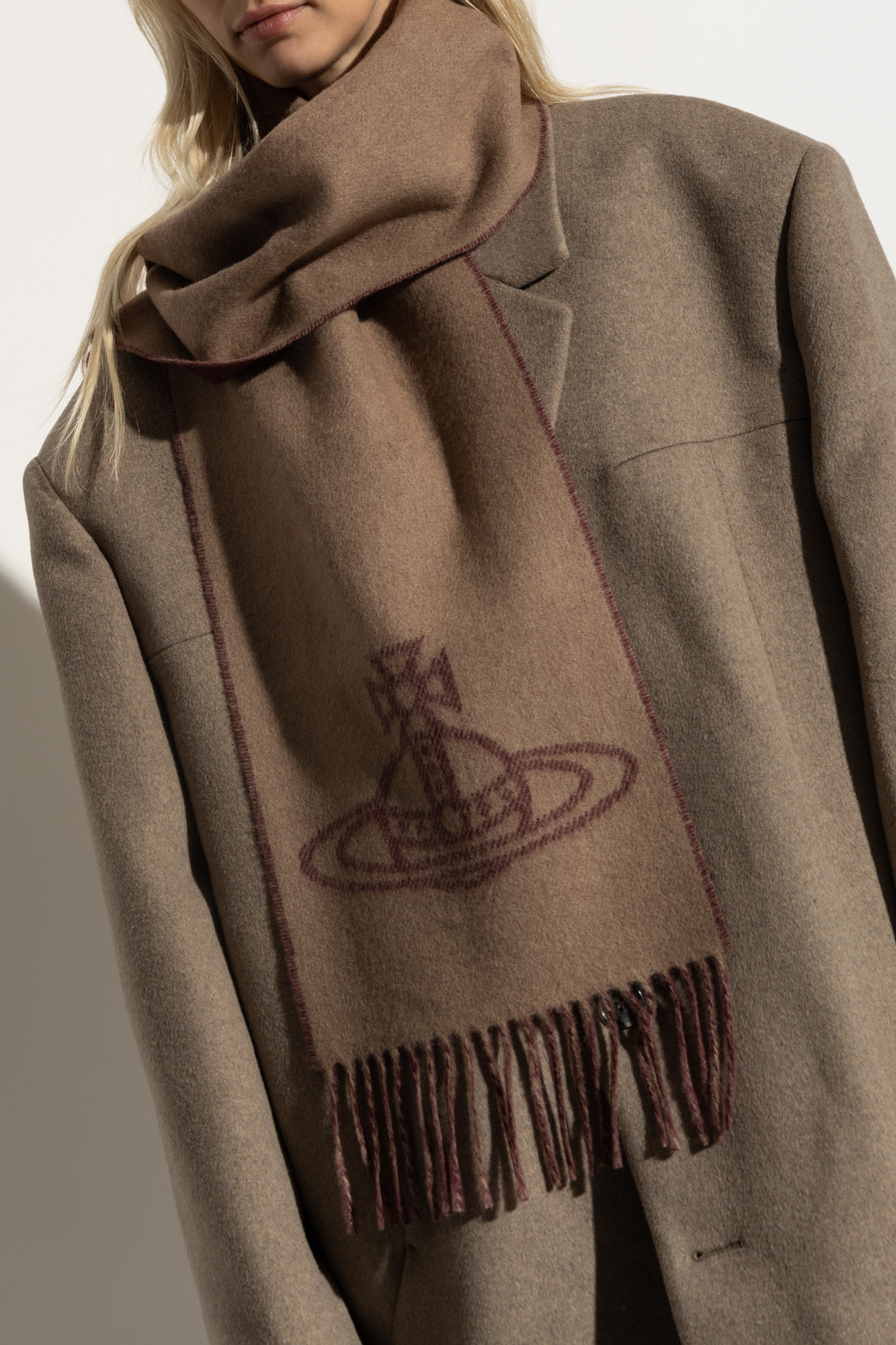 小物 Vivienne Westwood fooded scarf Vivienne Westwood Accessories | Chunky Check Print Scarf